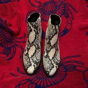Madden Girl Snake Print Boots (Booties)